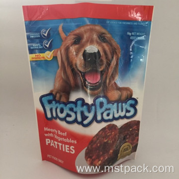 Plactic Stand Up Pouch For Pet Food